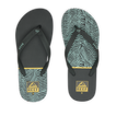 Reef Seaside Prints - Black/Yellow Swell - Top View