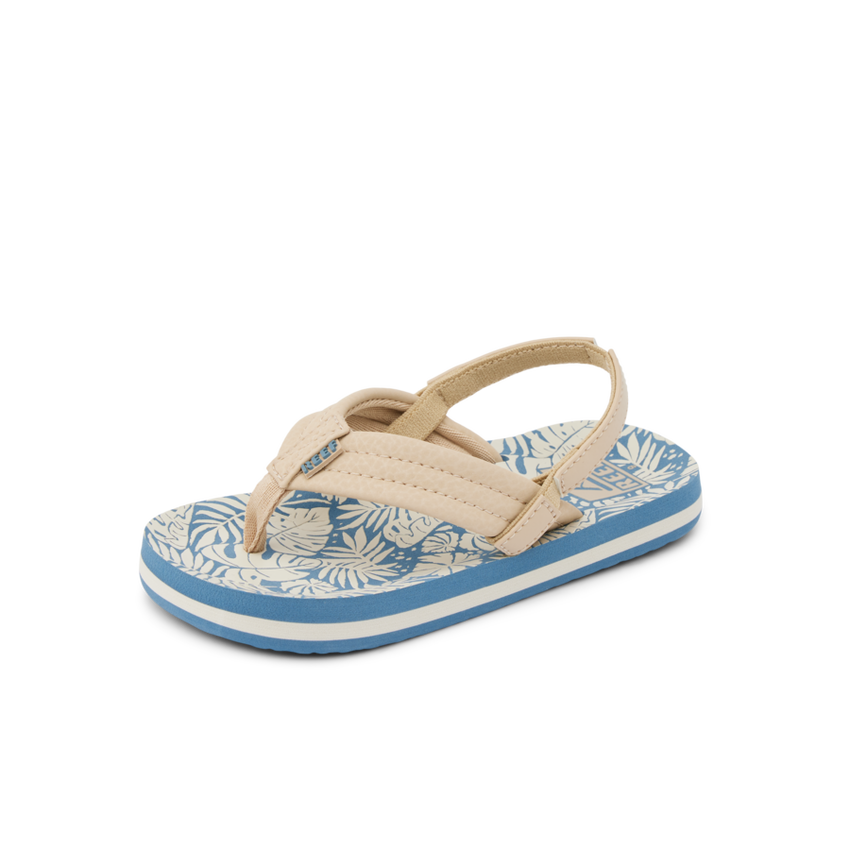 Little Ahi - Blue/Tan Palm - Left Side View