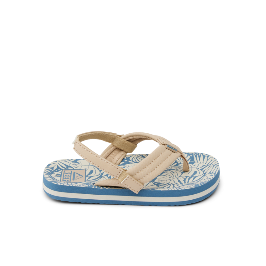 Little Ahi - Blue/Tan Palm - Right Side View