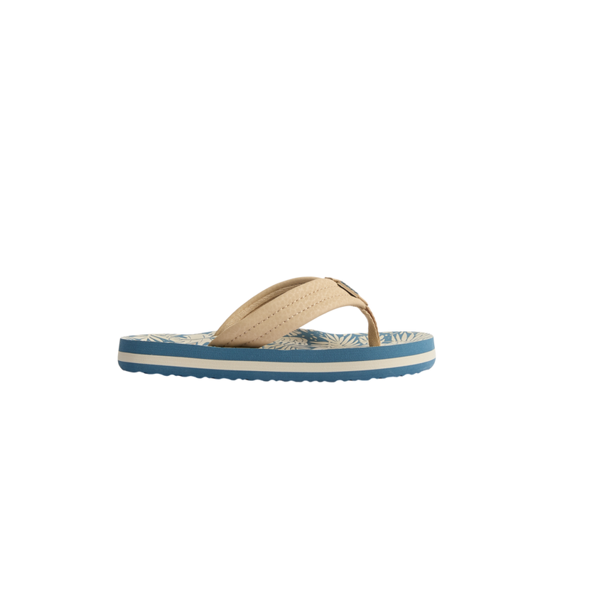 Kids Ahi - Blue/Tan Palm - Right Side View