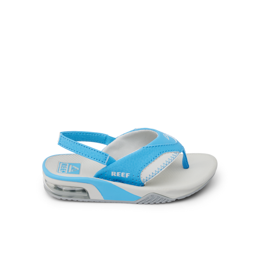 Little Fanning - Light Grey/Light Blue - Right Side View
