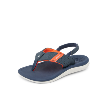Little Santa Ana - Navy/White/Orange - Left Side View