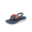 Little Santa Ana - Navy/White/Orange - Left Side View