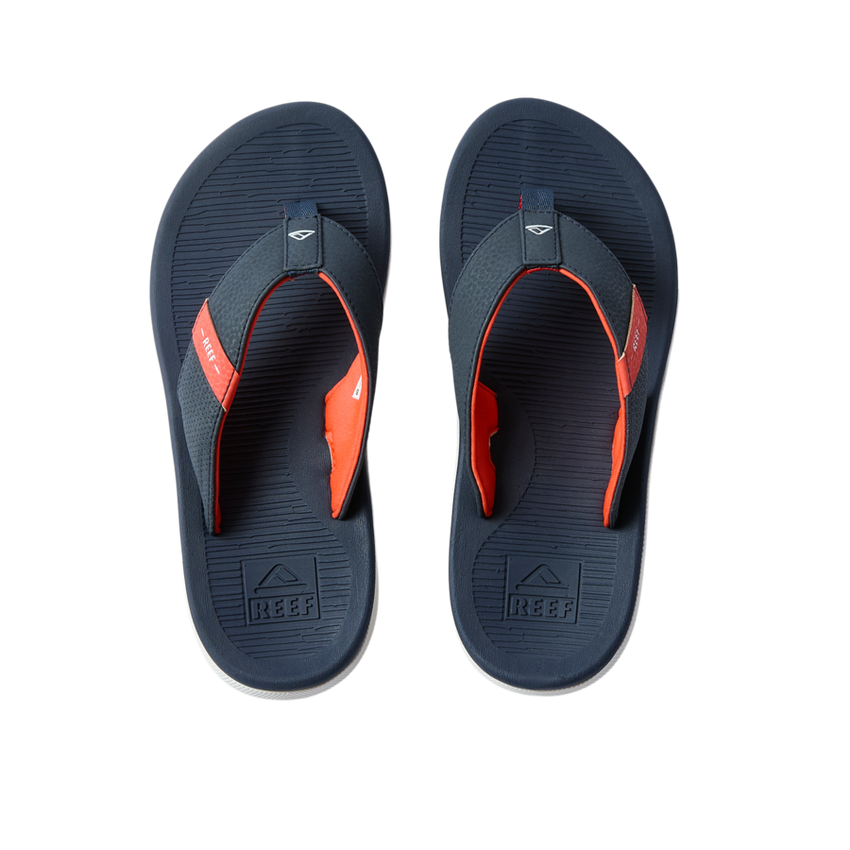 Kids Santa Ana - Navy/White/Orange - Underside View