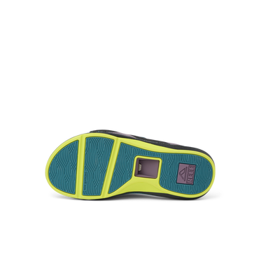 Cruiser Slide - Ocean/Lime/Purple - Underside View