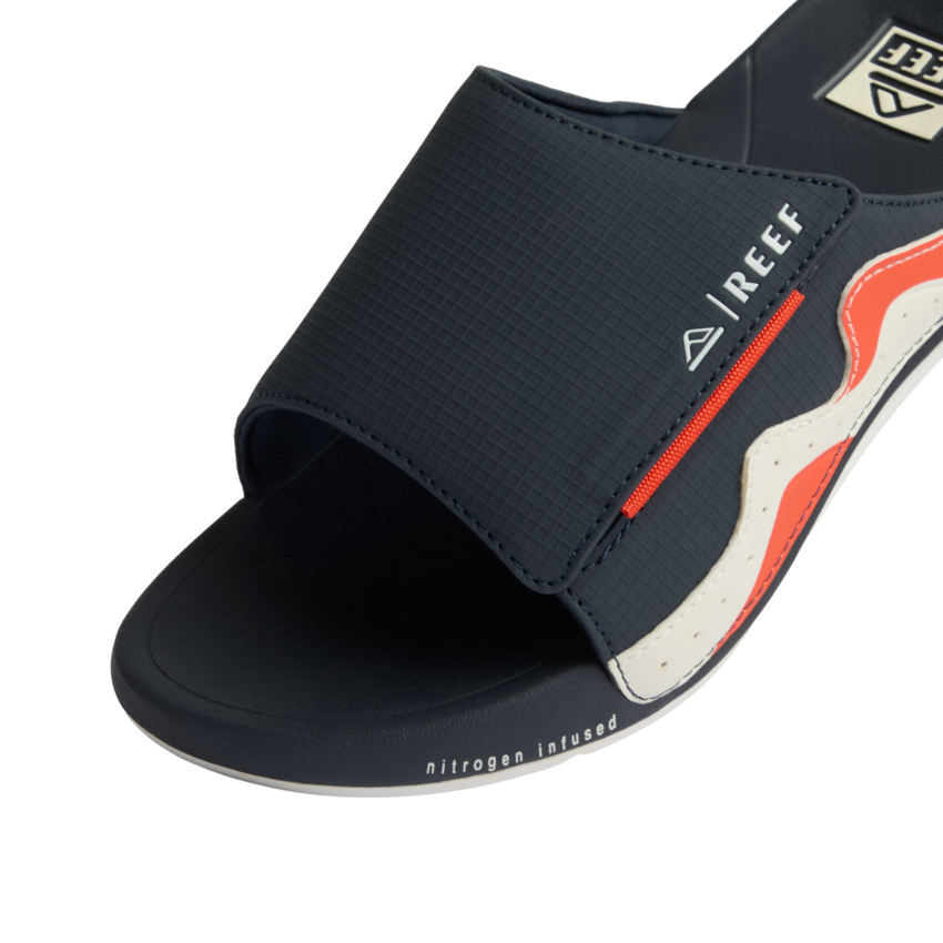 Cruiser Slide - Navy/White/Orange - Down the Line 1 View