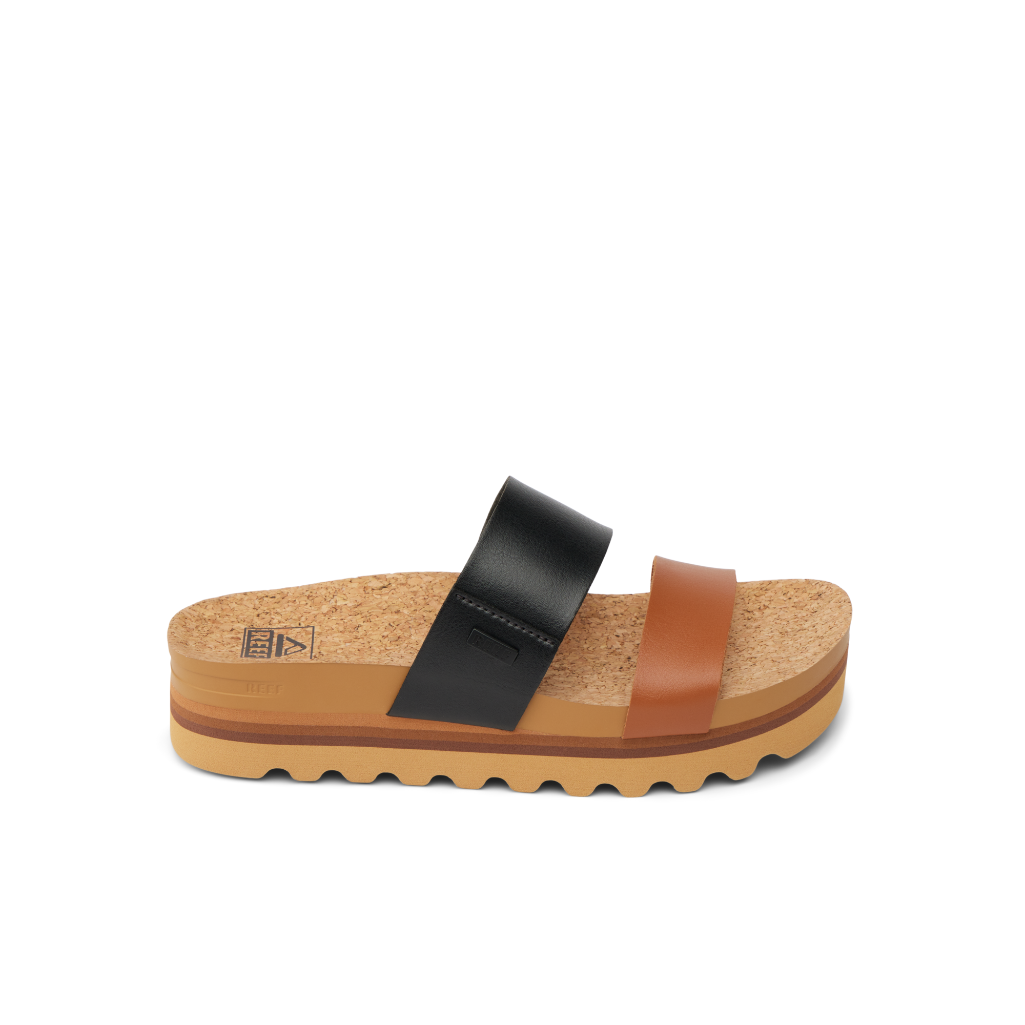 Cushion Vista Hi Women's Sandals - Black Duo | REEF