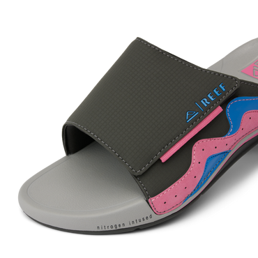 Cruiser Slide - Black/Pink - Down the Line 1 View