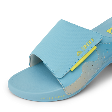 Cruiser Slide - Light Blue/Yellow - Down the Line 1 View