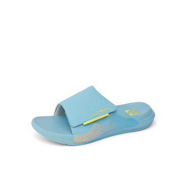 Cruiser Slide - Light Blue/Yellow - Right Side View