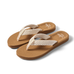Pair of Baja Maria sandals for women facing left, featuring braided straps and cushioned footbeds for beach comfort.