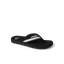 Baja Maria right-facing black flip flop for women with cushioned sole and arch support, beach-inspired comfort design by REEF