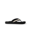 Baja Maria women's black flip flop facing right, featuring anatomical arch support and soft-rebound cushioning for comfort.