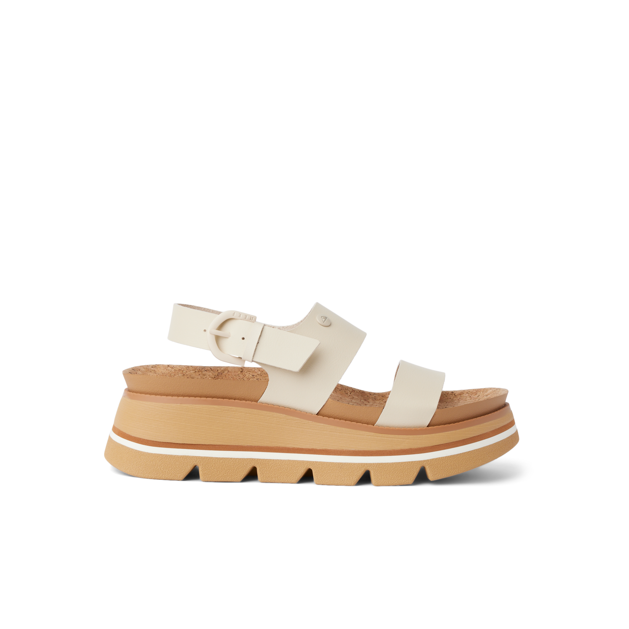 Vista Luxe Liah - White/Tan - Right Side View