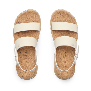 Vista Luxe Liah - White/Tan - Top View