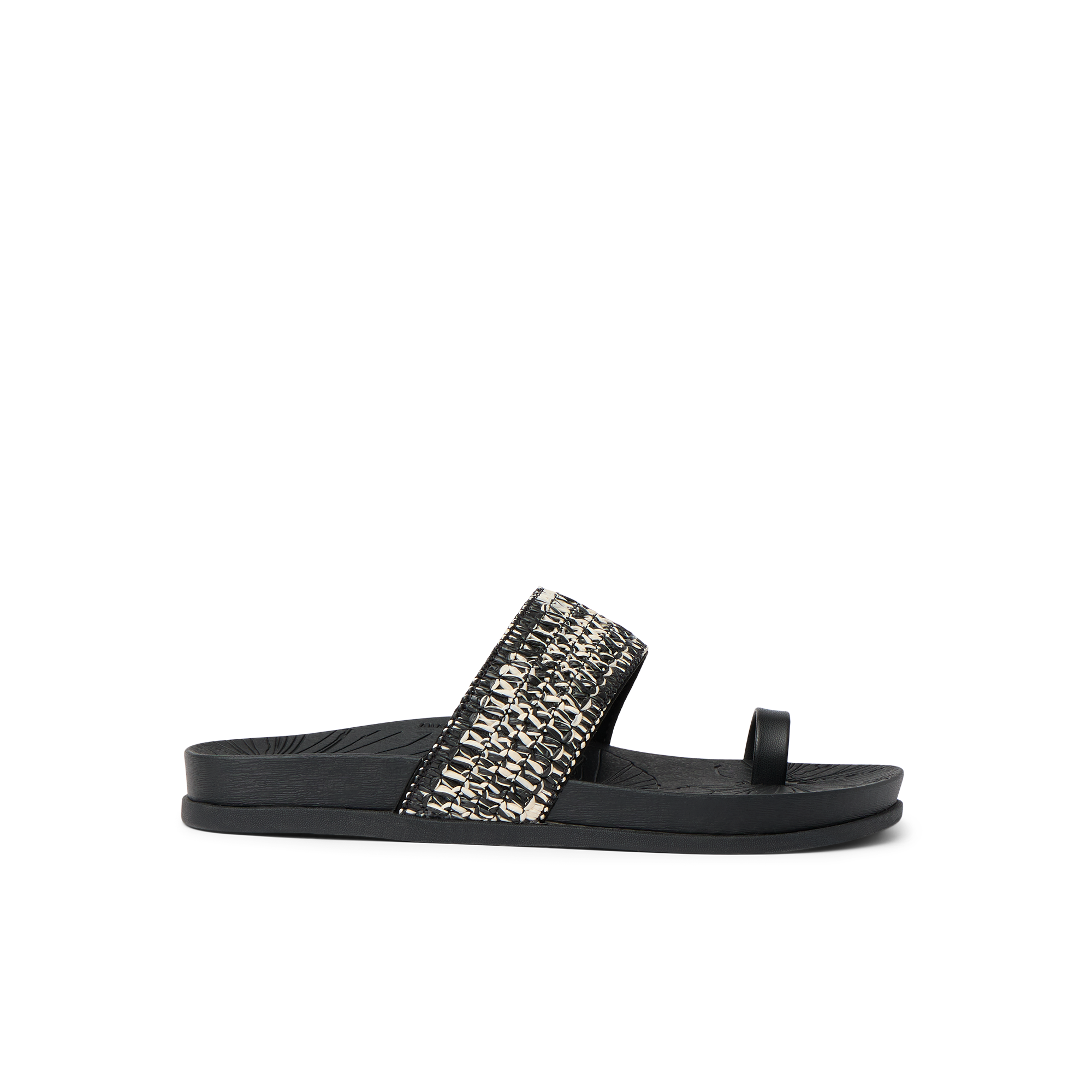 Flora Cruz - Black Floral - Right Side View