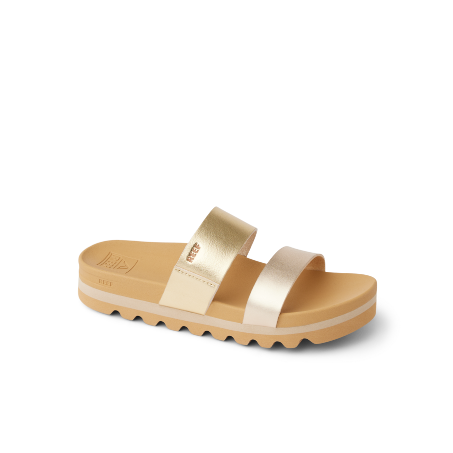 Girls' Vista Hi Two Strap Slip On Sandals in Metallic Duo | Reef