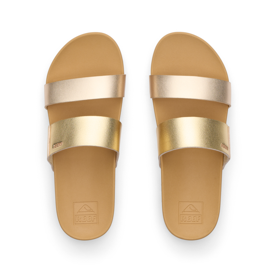 Girls' Vista Hi Two Strap Slip On Sandals in Metallic Duo | Reef