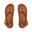 Vista Luxe Sierra women's brown leather sandals top view, facing forward, beach-inspired comfort and durability.