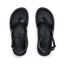Vista Luxe Sierra black sandals for women, top view showing toe post and adjustable ankle straps, comfort-focused design.