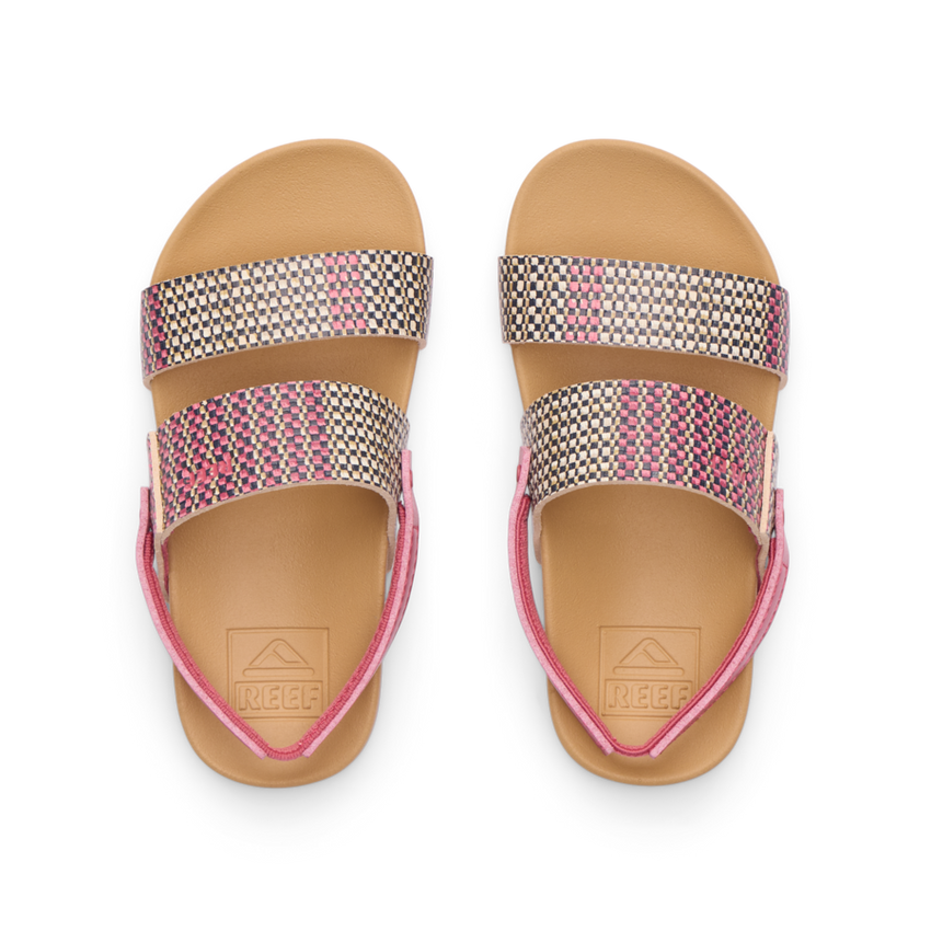 Little Cushion Vista - Pink Raffia - Top View