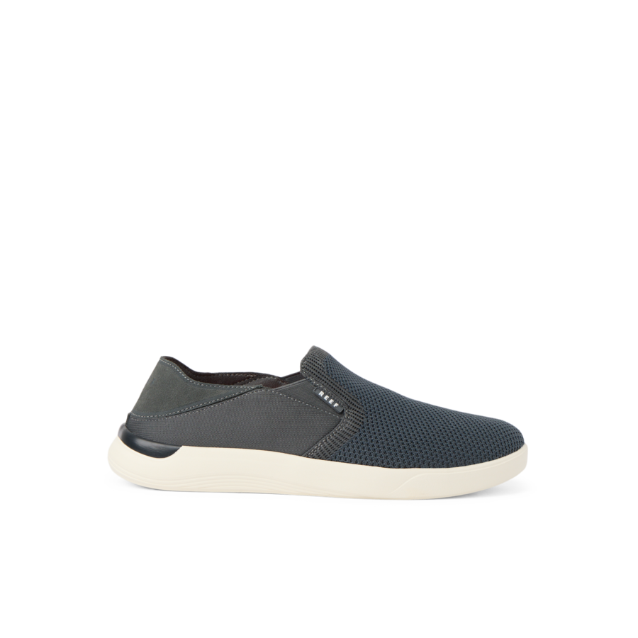 Men's Swellsole Neptune: Slip-on Knit Sneakers in Black/White
