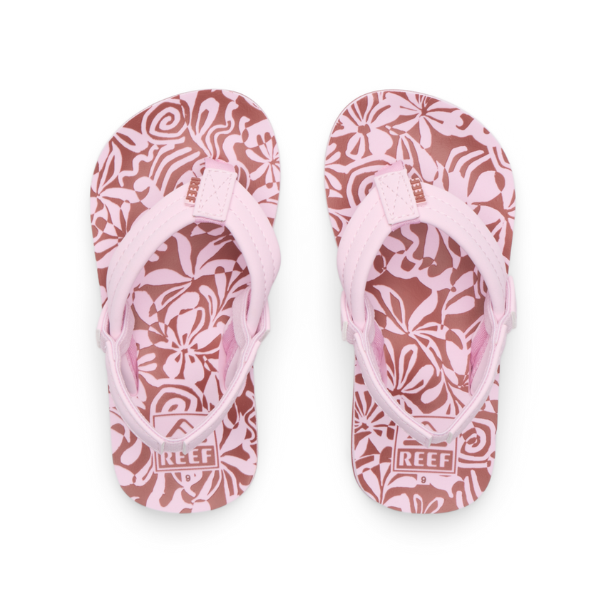 Little Ahi - Pink Modern Floral - Top View