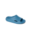 Kids Rio Slide in blue facing right, showing front and side with water-friendly, cushioned design for comfort.