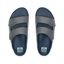Top view of men's Phantom Tradewind sandals in blue and grey with dual adjustable straps, designed for beach comfort.