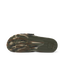 Fanning Slide H2O men's camo slide sole facing up, showing durable water-friendly tread with arch support design.