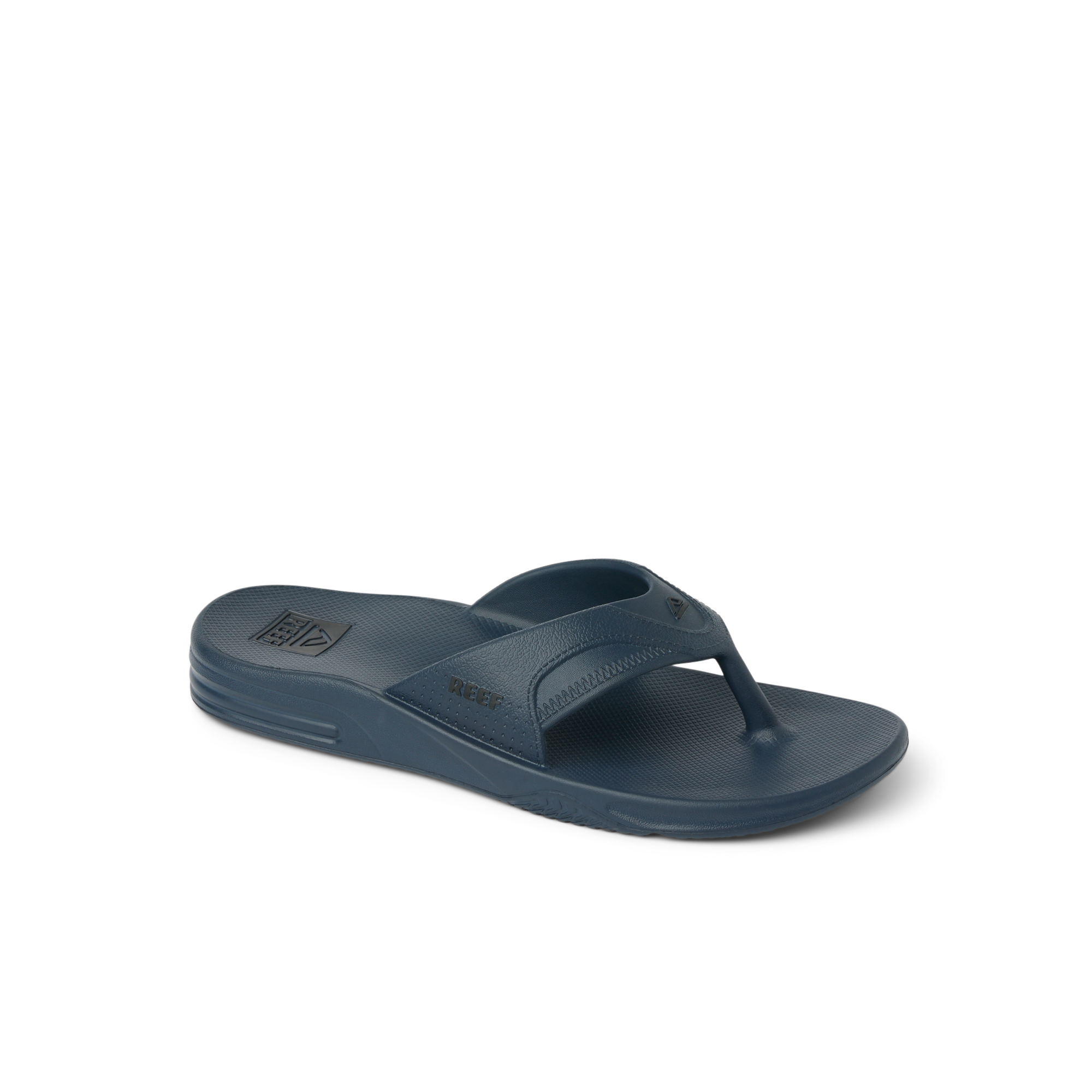 Fanning H2O left-facing blue water-friendly sandal for men with anatomical arch support and soft cushioning