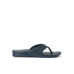 Fanning H2O men's navy blue flip flop facing right, featuring water-friendly materials and anatomical arch support.
