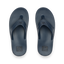 Pair of men's Fanning H2O blue water-friendly flip flops viewed from above highlighting comfort and arch support.