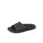 Men's Phantom Slab slide facing left, black water-friendly sandal with cushioned, arch-support footbed close-up.