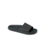 Phantom Slab men's black slide sandal facing left, showing top and side with padded strap for comfort and arch support.