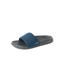 Tailslide men's slide facing left, blue strap with REEF logo, cushioned footbed for comfort, beach-inspired design.