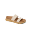 Vista Luxe Thea women's sandal facing right, close-up of cushioned arch support and water-friendly straps