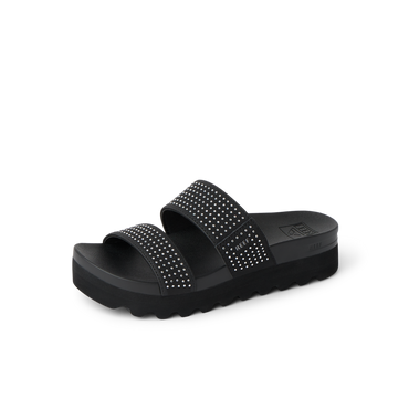 Cushion Vista Hi - Black Sparkle - Left Side View