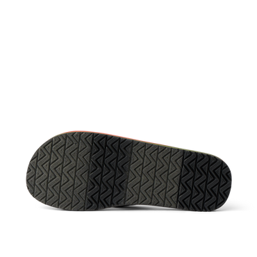 REEF X Ebony Beach Club Original Stripes - Ebony Red Green Brown - Underside View