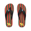 REEF X Ebony Beach Club Original Stripes - Ebony Red Green Brown - Top View