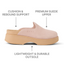 Vista Skye women's right shoe facing left, showing premium suede upper, cushioned support, and durable outsole