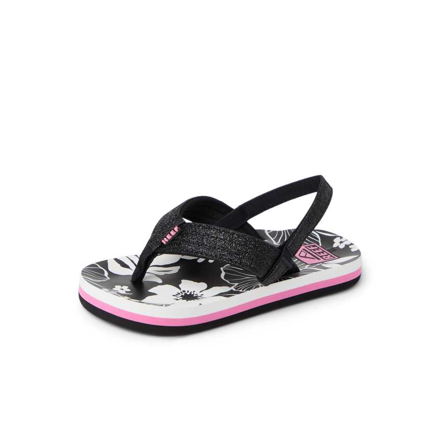 Little Ahi - Pink/Black Floral - Left Side View