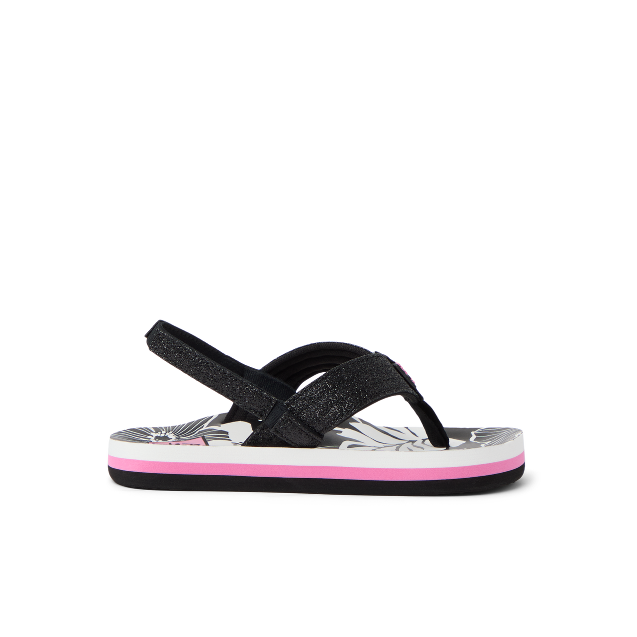 Little Ahi - Pink/Black Floral - Right Side View