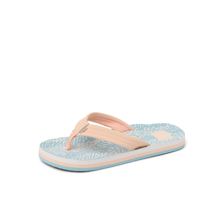 Kids Ahi - Peach/Blue Animal - Left Side View