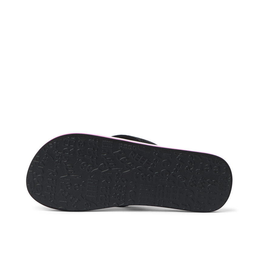 Kids Ahi - Pink/Black Floral - Underside View