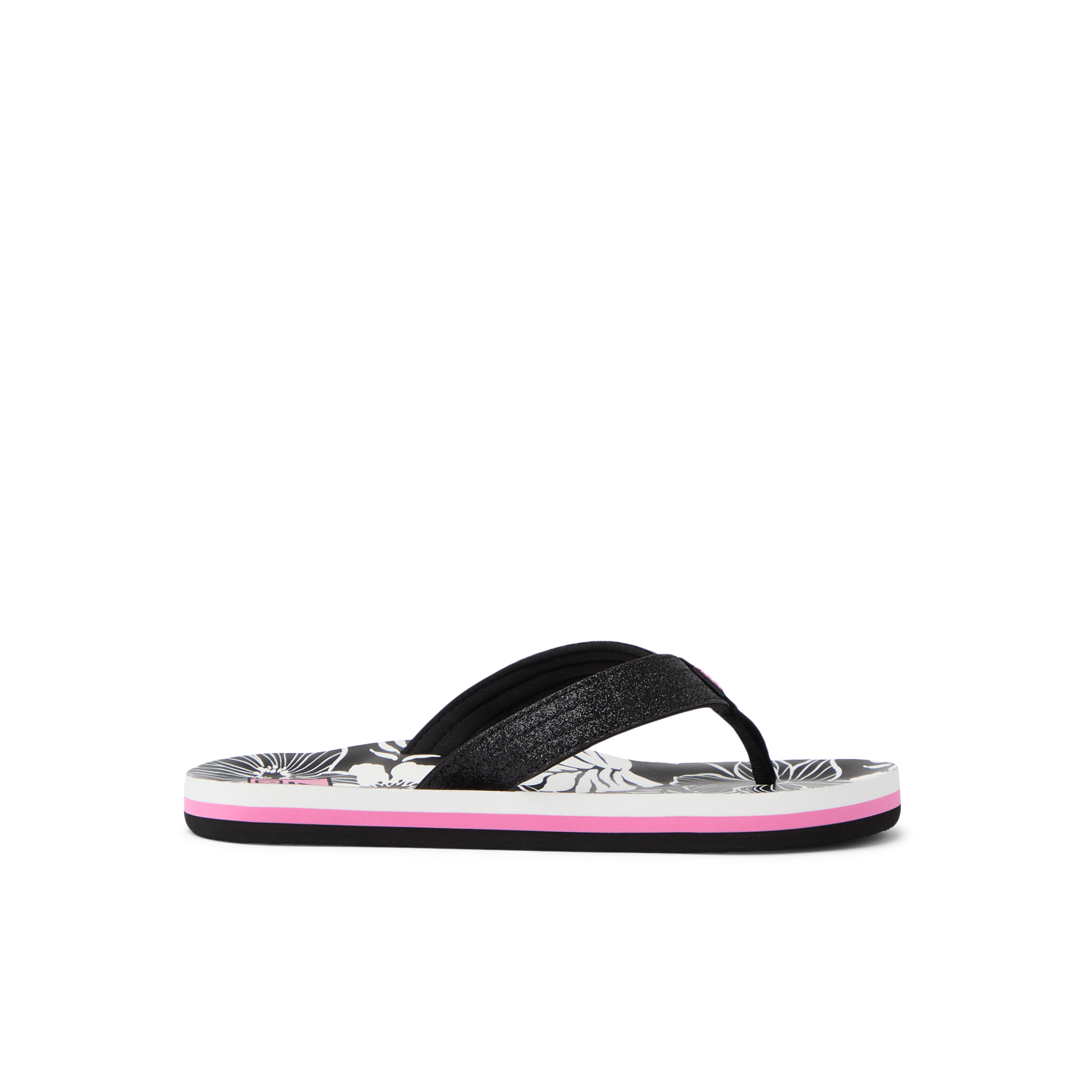 Kids Ahi - Pink/Black Floral - Right Side View