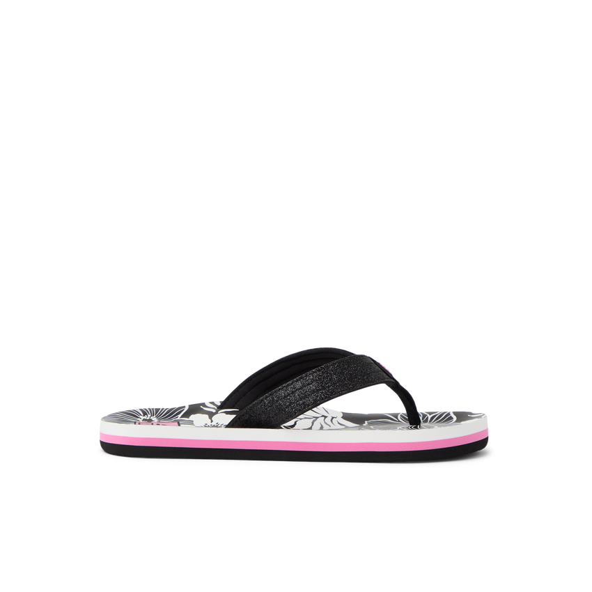 Kids Ahi - Pink/Black Floral - Right Side View