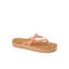 Vista Carmen women's sandal facing left, featuring surf-inspired design with cushioned footbed and braided platform sole.