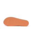 Vista Carmen women's sandal showing the outsole facing up with durable, water-friendly ribbed sole for beach comfort.