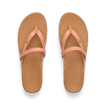 Vista Carmen women's sandals top view facing up, pink straps with molded footbeds for comfort and arch support.